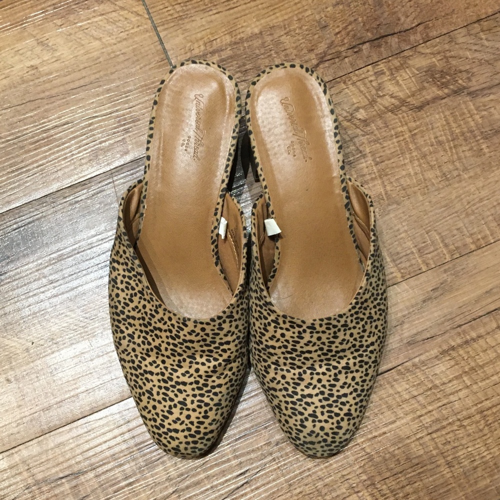Cheetah Print Mules